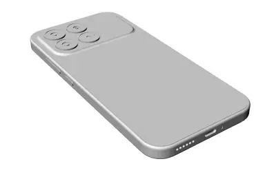 红米 K90手机3D模型