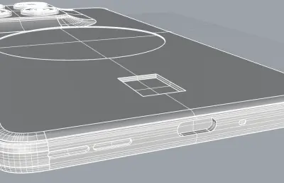 联想 moto X70 Air手机3D模型