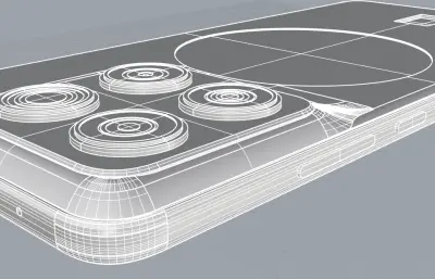 联想 moto X70 Air手机3D模型