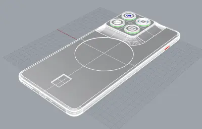 联想 moto X70 Air手机3D模型