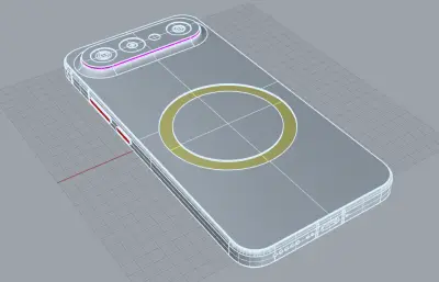 VIVO S50Pro mini手机3D模型