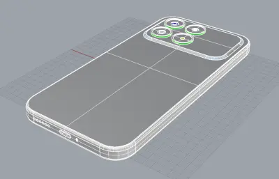 红米 K90手机3D模型