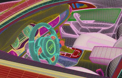 奥迪 A6 C7 sedan汽车,带内饰