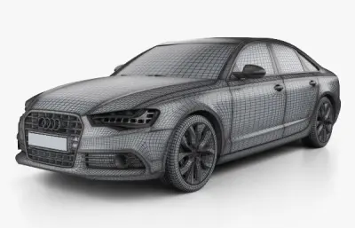 奥迪 A6 C7 sedan汽车,带内饰