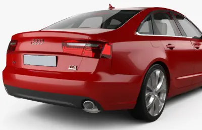 奥迪 A6 C7 sedan汽车,带内饰