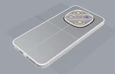 红米 Note 15 Pro手机3D模型