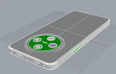 VIVO Y500 5G手机3D模型