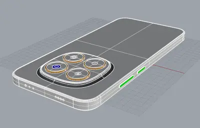 红米 Note 15 Pro手机3D模型