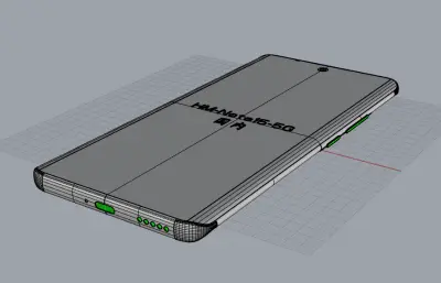 红米 Note 15手机3D模型
