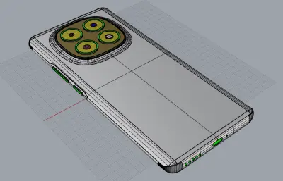 红米 Note 15手机3D模型