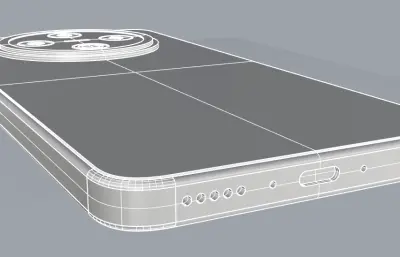 VIVO Y500 5G手机3D模型