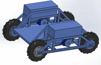 电动全地形农业机器人小车
