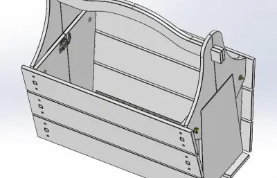 可展开成桌子的小篮子