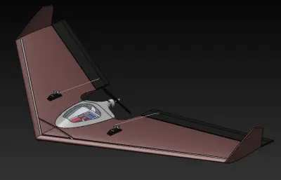 三角固定翼航模