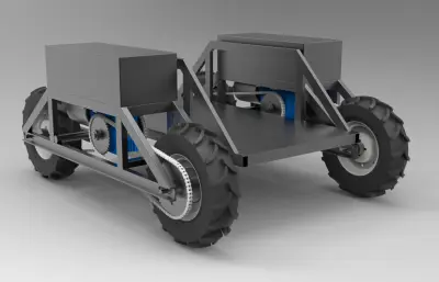 电动全地形农业机器人小车