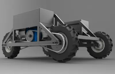 电动全地形农业机器人小车