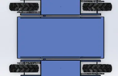 电动全地形农业机器人小车