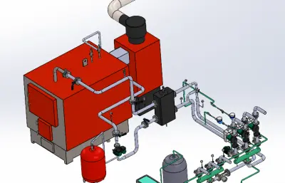 200千瓦固体燃料锅炉房