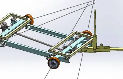 急转弯推车结构