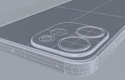 OPPO Reno 15F手机3D模型