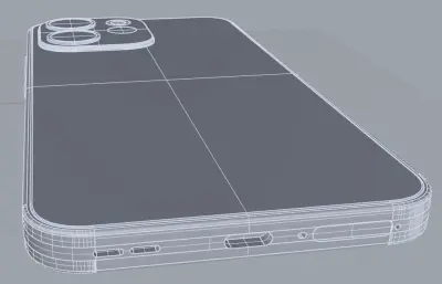 OPPO Reno 15F手机3D模型