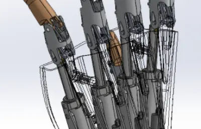 多关节假肢手掌结构