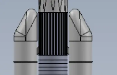 印度LVM3运载火箭简易模型