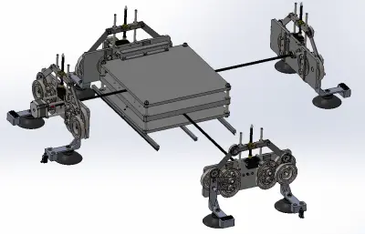 高层建筑擦窗机器人