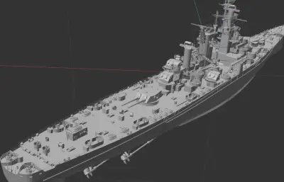 架空美国海军国会号大型巡洋舰