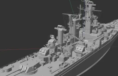 架空美国海军国会号大型巡洋舰