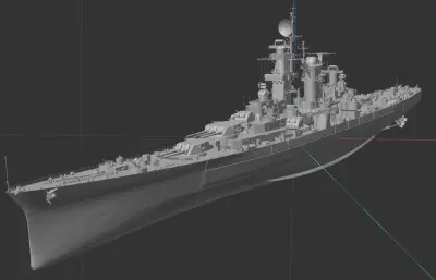 架空美国海军国会号大型巡洋舰