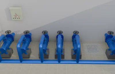水厂泵站供水泵房