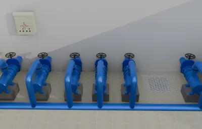 水厂泵站供水泵房