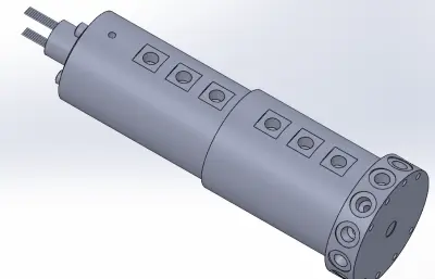 MK121S-S12 滑环三维模型