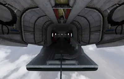 ACH-47A支奴干武装炮艇直升机,带驾驶舱