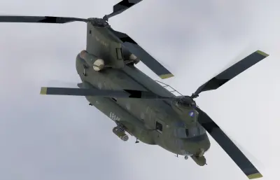 ACH-47A支奴干武装炮艇直升机,带驾驶舱