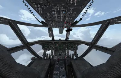 ACH-47A支奴干武装炮艇直升机,带驾驶舱