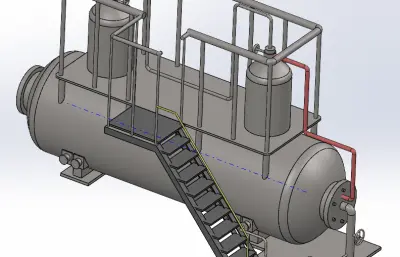 大型水平圆柱形储罐