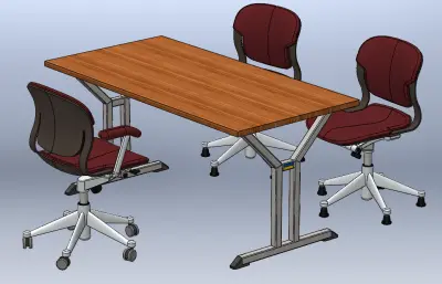 常规桌椅模型