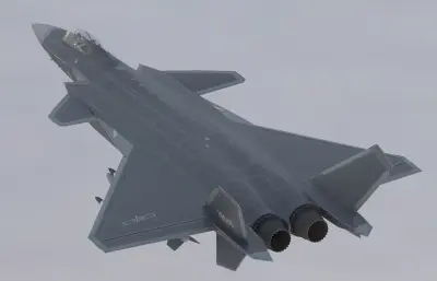 歼J20A威龙战斗机,带驾驶舱,挂载武器