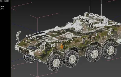 ZBL-08式轮式步兵战车,雪豹战车,带驾驶舱