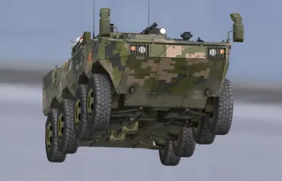 ZBL-08式轮式步兵战车,雪豹战车,带驾驶舱