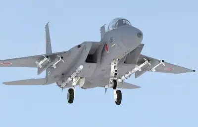 双座F15DJ鹰式战斗机,带驾驶舱,挂载武器