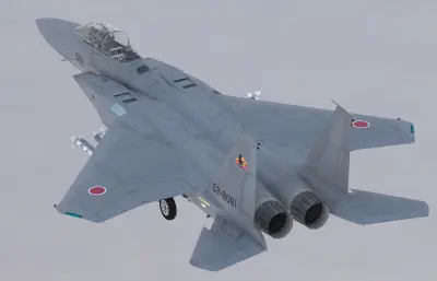 双座F15DJ鹰式战斗机,带驾驶舱,挂载武器