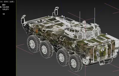 ZBL-08式轮式步兵战车,雪豹战车,带驾驶舱