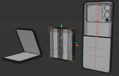 华为nova Flip S手机模型