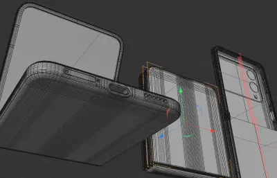 华为nova Flip S手机模型