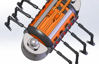 仿生蜘蛛救灾机器人