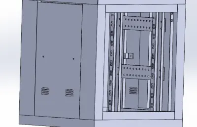 电控柜模架式机柜-B型后门