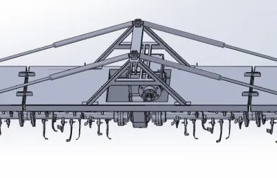 农业旋耕机stp模型